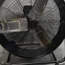WARMLREC Industrial Fan 24 Inch Heavy Duty Drum 3 Speed 8800 CFM Air Circulation High Velocity Fan For Warehouse, Workshop, Factory, Commercial, Residential and Greenhouse Black