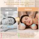 vocheer Anti Wrinkle Pillow for Anti-Aging, Ergonomic FacePillows to Prevent Sleep Lines, Silky Satin Beauty Pillow for Hair& Skin Care, Side Sleeper Support to Reduce Puffiness,Amplexus, Medium