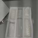 Shihanee Set of 3 Pillar Candles and 3 Glass Cylinder Candle Vases Holders Clear Pillar Jars for Wedding Centerpieces(2.6'' X 4.7'', 5.9'', 7.9'',Ivory White)