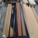 14 Inch Queen Size Metal Platform Bed Frame with Wooden Headboard and Footboard, Mattress Foundation, No Box Spring Needed, Large Under Bed Storage, Non-Slip Without Noise, Walnut