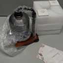 Funistree Candle Warmer Lamp with Timer Dimmable, Adjustable Height Candle Warmer, Birthday Valentines Day Gifts for Women Mom House Warming Gifts New Home, Wax Warmer for Jar Candles with 2 Bulbs (Glass-Grey)