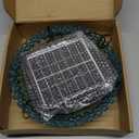 Solar Bird Bath Hanging with Fountain for Outdoors, Solar Powered Hanging Outdoor Water Fountain, Bird Bath with Solar Fountain for Garden, Patio, Yard, Deck (Blue)