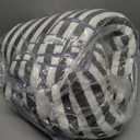 Oliven 18 Pcs Gray Cabana Stripe Family Towels Set-6 Bath Sheets, 6 Hand Towels, 6 Washcloths Soft Jumbo Bathroom Towels Absorbent Shower Towel Quick Dry Beach Chair Towel Spa Gym Hotel Towel Set