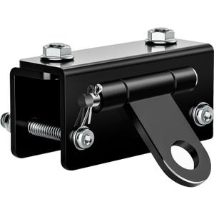 Universal Snowmobile Bumper Hitch - Adjustable Heavy-Duty Steel Sled Trailer Towing Hook Kit for Ski Doo/Polaris/REV/Arctic Cat/Yamaha, Tongue Type Snowmobile Accessories