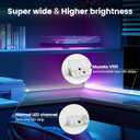 Muzata 10Pack 6.6FT Wide Spotless V-Shape LED Channel Milky Diffuser V101