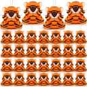 Shappy 50 Pcs Mini Animal Plush Toys Small Stuffed Animals Bulk Cute Tiny Plushies Keychains for Gift Party Carnival Prize (Tiger)