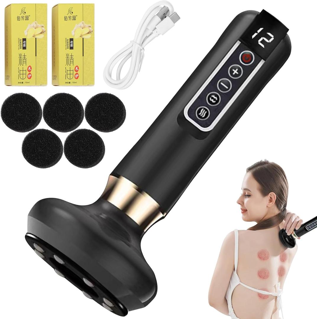 Varially Anti-Cellulite Massager, 2024 New Upgraded Bluile Intelligence Massager for Abdominal, Belly, Thighs, Butt, Neck at Home (Black)