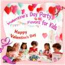 2 x 30 Packs Party Favors for Kids, Valentines Day Gifts for Classroom with 30 Cards,Shoe Charms Shoe Decorations with Assorted Cute Designs for Girls Boys Clogs