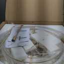 TOCHIC French Empire Crystal Chandelier 9 Lights Modern Gold Chandelier, Luxury High Ceiling Light Fixture for Dining Living Room, Bedroom, Kitchen Island, Foyer, Hallway, 28.5" W x 43.7" H