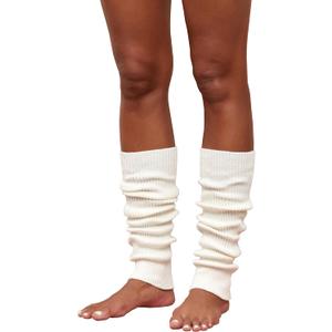 Women Leg Warmers 80s 90s Y2K Style Ribbed Knit Boot Socks for Yoga Dance Sports