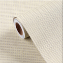 FunStick 24"x200" Grey Grasscloth Peel and Stick Wallpaper for Bathroom Waterproof Linen Fabric Wall Paper Textured Self Adhesive Geometric Wallpaper Removable Contact Paper for Cabinets Walls Drawers