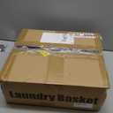 Kitstorack Laundry Basket Organizer, Laundry Hamper with Shelf & 2 Pull-Out Removable Bags, Dirty Clothes Hamper Organizer for Laundry Room Bathroom and Dorm, 2 x 11.8 gallons (44.5L) (Rustic BrownBlack)