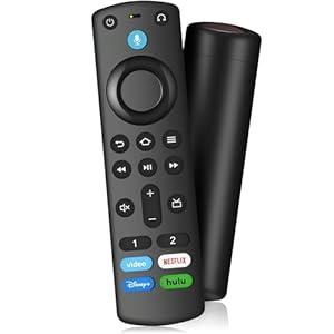 Voice Remote Control for All Series TV Cube/ Stick, Compatible with Stick 4K Max/ 4K (1st/ 2nd Gen), Stick (2nd/ 3rd Gen)/ Lite/ HD, and Fit for All Insignia-Toshiba-Pioneer-Omni QLED Series