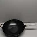 Kamado Joe Karbon Steel Pre-Seasoned Carbon Steel Non-Stick Wok with Stainless Steel Handle for Big Joe 24-inch anc Classic 18-inch Charcoal Grill and Smokers, Model KJ15242922