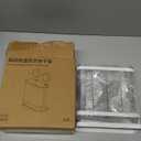 Toothbrush Holders Wall Mounted for Bathrooms, Suction Cup Electric Tooth Brush and Toothpaste Organizer Razor Holder for Shower, Countertop, Vanity, Clear (White)