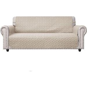 Ameritex Couch Sofa Slipcover 100% Waterproof Nonslip Quilted Furniture Protector Slipcover for Dogs, Children, Pets Sofa Slipcover Machine Washable (Beige, 78'')