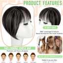 Bangs Hair Clip in Bangs 3603D Cover Hair Topper Synthetic HairPieces for Women 998
