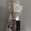 MioHHR Metal Band Compatible with Apple Watch Bands 49mm Ultra3/2/1,46mm Series 11 10,45mm Series 9 8 7,44mm Series 6 5 4 SE,42mm Series 3/2/1,Stainless Steel iWatch Bands for Women, Silver/Gold