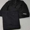 Calvin Klein Boys' 2-piece Formal Suit Set, Single Breasted Jacket & Straight Leg Dress Pants (8, Black)