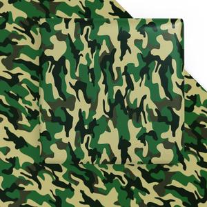WRAPAHOLIC Camo Wrapping Paper Sheet - 6 Sheets Green Zone Camouflage Wrapping Paper for Men, Birthday, Christmas, Baby Showers - 19.7 Inch x 27.5 Inch Per Sheet