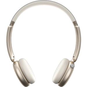 LORELEI Q60 Wireless Bluetooth On-Ear Headphones Lightweight Built-in Micphone, 40 Hours Up Battery Life, Bass Mode, Memory Earmuffs (Starlight)