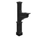 Mayne Dover Maintenance Free Vinyl Mailbox Post Black - 5810B