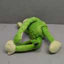 goDog Crazy Tugs Monkeys Squeaky Plush Dog Toy with Chew Guard Technology, Durable Fabric & Squeaker for Active Play, Green, Large