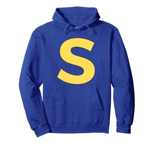 Letter S Funny Group Matching Halloween Costume Pullover Hoodie L