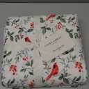 Laura Ashley - Flannel Sheets Twin Size, Anti-Pilling & Wrinkle Resistant Cotton, Touchably Soft for All-Season Comfort - Bed Sheets with Matching Pillowcase & Fitted Sheet (Jolly Cardinals Green)