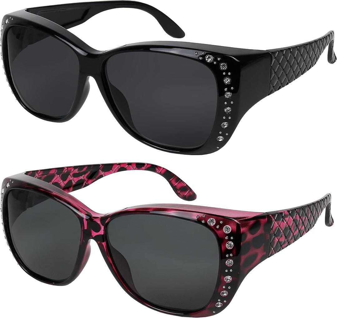 Sunglasses that Fit Over Glasses for Women UV Protection Polarized and HD Vision Fitover Eyeglasses