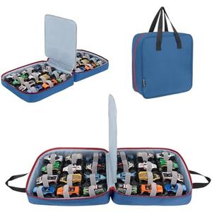 KISLANE 24-Slot Monster Truck Storage Case – Portable 1:64 Monster Truck Organizer with Secure Elastic Slots, Carrying Storage Bag for Collectors & Travel