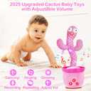 River Mill Rechargeable Dancing Talking Cactus Toy, Singing Cactus Baby Toy that Talks Back, Educational Baby Toys 18 Months+, Learning Toys for Babies Toddlers Infant, 1 Year Old Girl Gifts