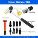 49PCS Dent Puller Kit for Cars, Professional Paintless Dent Repair Kit with Golden Lifter - Small Dent Remover Tool for Car, Hot Glue Dent Puller Kit for Door Dings & Hail Damage
