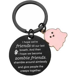 2 x Lapsia Best Friend Keychains  Funny Birthday Gifts for Friends, Christmas Gifts for Women, Cute Stocking Stuffers