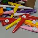 144 Pcs Plastic Kazoo Bulk for Kids Adults Musical Instruments with Kazoo Flute Diaphragms for Kids Gift Prize Party Favors, A Good Companion for Ukulele Violin Guitar Piano Keyboard, 8 Colors