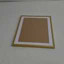 11x14 High-Definition Aluminum Picture Frame with 9x12 mat Rust-Resistant Wall Mountable Photo Frame Poster Frame with Thickend Plastic Front - Gold