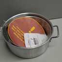 Gas One Aluminum Cooking Pot Deep Fryer with Basket 10QT Aluminum Fry Pot with Easy Grip Handle Durable Food Grade Outdoor Fryer with Perforated Strainer Basket Ideal for Seafood, Chicken
