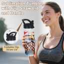 20 Oz Sublimation Tumbler Bulk Skinny Straight, 25 Pack Sublimation Water Bottles Blanks with Handle Straw Lid, Insulated Stainless Steel Tumbler Cup for Heat Transfer