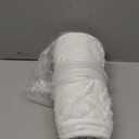 28.35 Inch Christmas Tree Collar Xmas Trees Skirt Boho Rustic White Faux Fur Christmas Tree Ring Skirt with Trees Pattern for Xmas Holiday Decoration Home Decor