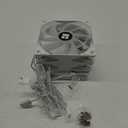 Thermalright TL-C12CW-S X3 CPU Fan 120mm White ARGB Case Cooler, 4pin PWM Silent Computer Cooling Fan with S-FDB Bearing Included, up to 1550RPM3 Quantities