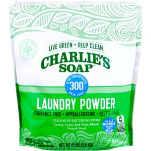 Charlies Soap Hypoallergenic Laundry Detergent Powder Baby Gentle 8lb Bag Fragrance Free Plant Based Deep Cleaning  Biodegradable Eco Friendly Sustainable