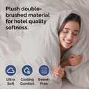 Duvet Cover Full Size Set - Extra Soft Full Duvet Cover 80" x 90" with 2 Pillow Shams - Hotel Luxury, Easy Care & Fade Free w/ Zipper Closures & Ties - All Season, Comfy and Breathable (Light Grey)