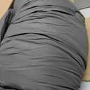 ROSGONIA Oversized King Comforter 120x120, 3pcs Super King Comforter (1 Dark Gray Comforter & 2 Pillowcases) Lightweight Warm Bedding Blanket Quilt