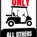 stora Golf Cart Wall Decor - Vintage Metal Tin Sign for Garage, Mansion, Cafe or Farmhouse, Bar, Themed Decor, 8x12 Inch