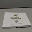 SilkSilky 100% Mulberry Silk Pillowcase - Pure 22 Momme High-Grade 6A Fibers for Hair & Skin, Envelope Closure, Natural, Organic, Breathable & Cooling Pillow Case (Queen, Silver)