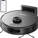 Robot Vacuum and Mop Combo, Mapping Robotic Vacuums Cleaner with LiDAR Navigation Smart & Strong Suction, WiFi/App/Alexa/Voice Control, Obstacle Avoidance, for Home, Wood/Hard Floors, Pet Hair -Grey