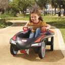 Little Tikes Jett Car Racer Black, Ride On Car with Adjustable Seat Back, Dual Handle Rear Wheel Steering, Racing Control, Kid Powered Fun, Great Gift for Kids, Toys for Girls Boys Ages 3-10 Years