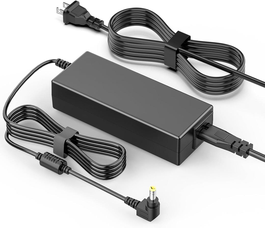 19V Power Supply Compatible with Asus Monitor 27 24 23 22 inch VX238H, VX238H-W, VX228, VX228H, VX248, VX248H, MX279H, VX239H, VX279H, VX229H, MX239H, LS248H, VG278Q Gaming Monitor Power Cord