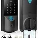 WiFi Smart Lock for Front Door Firstriver Keyless Entry Electronic Deadbolt with Biometric Fingerprint & Digital Keypad Built-in Wi-Fi App Control Auto Lock Compatible with Alexa & Google Assistant