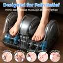 LEERCON Shiatsu Foot Massager with Heat, Foot and Calf Massager Foot Massaging Machine for Home Office Use - Gifts for Mother's Day (Grey)